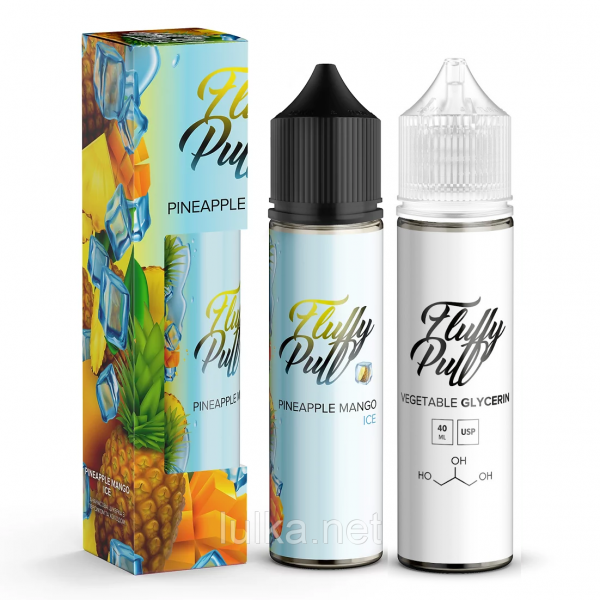 Набор Fluffy Puff Pineapple Mango Ice 60мл Organic Набор Fluffy Puff Pineapple Mango Ice 60мл Organic