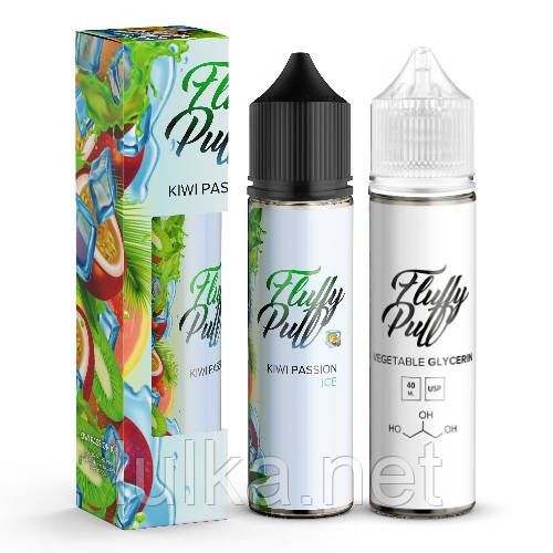 Набор Fluffy Puff Kiwi Passion Ice 60мл Organiс Набор Fluffy Puff Kiwi Passion Ice 60мл Organiс