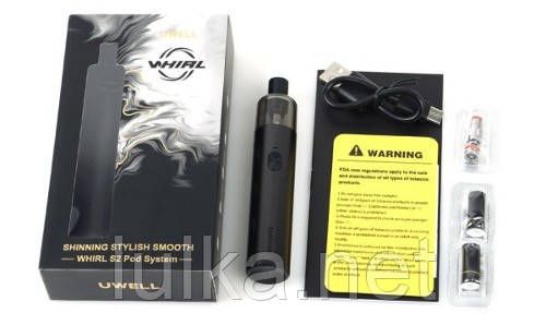 Uwell Whirl S2 Pod System Kit 900mAh (Black) Uwell Whirl S2 Pod System Kit 900mAh (Black)