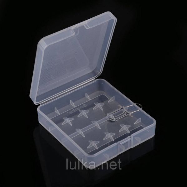 Пластиковый бокс на 4 аккумулятора 18650 Пластиковый бокс на 4 аккумулятора 18650