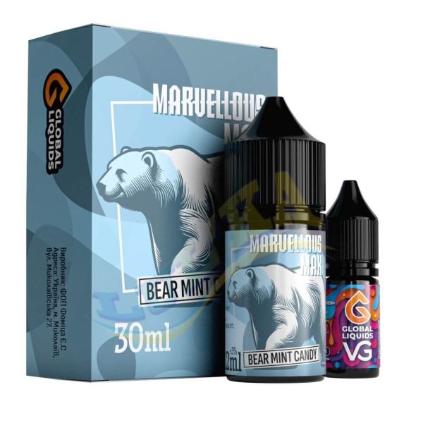 Набор Marvellous Max Bear Mint Candy 30 мл.  Набор Marvellous Max Bear Mint Candy 30 мл.