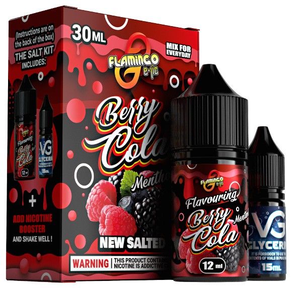 Набор Flamingo Salt Berry Cola (50 мг/мл) 30 мл Набор Flamingo Salt Berry Cola (50 мг/мл) 30 мл