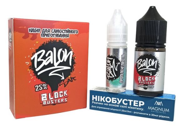 Комплект Salt Balon Blockbusters (25 мг/мл) 30 мл. Комплект Salt Balon Blockbusters (25 мг/мл) 30 мл.