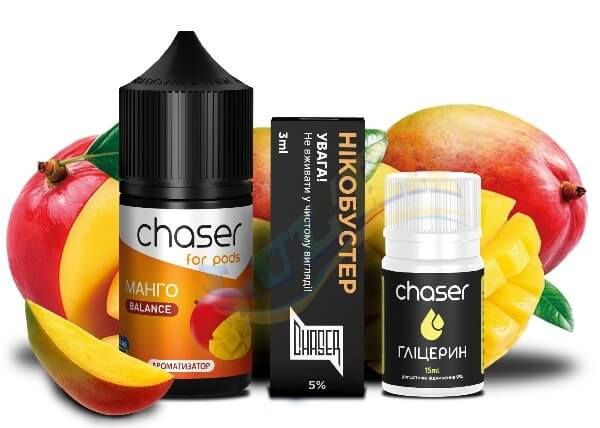Набор Chaser for pods Salt Mango (50 мг/мл) 30 мл. Набор Chaser for pods Salt Mango (50 мг/мл) 30 мл.