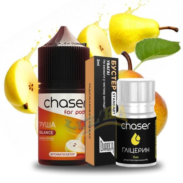 Набор Chaser for pods Salt Pear (50 мг/мл) 30 мл. Набор Chaser for pods Salt Pear (50 мг/мл) 30 мл.