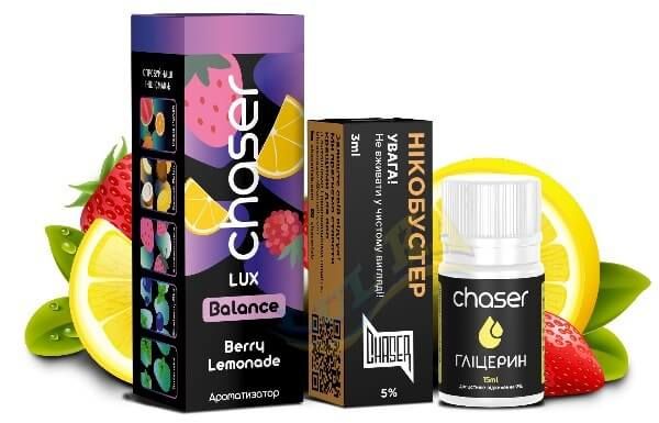 Набор Chaser Lux Berry Lemonade Salt (50 мг/мл) 30 мл. Набор Chaser Lux Berry Lemonade Salt (50 мг/мл) 30 мл.
