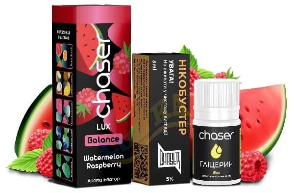 Набор Chaser Lux Watermelon Raspberry Salt (50 мг/мл) 30 мл. Набор Chaser Lux Watermelon Raspberry Salt (50 мг/мл) 30 мл.