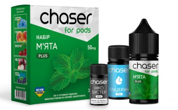 Набір Chaser for pods Salt Mint (50 мг/мл) 30 мл Набір Chaser for pods Salt Mint (50 мг/мл) 30 мл