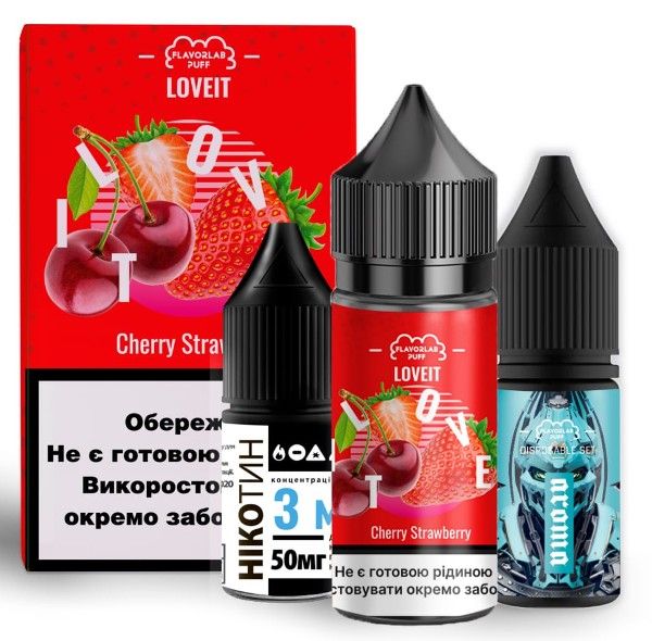 Набор Love IT Salt Cherry Strawberry 30 мл. (50 мг/мл) Набор Love IT Salt Cherry Strawberry 30 мл. (50 мг/мл)