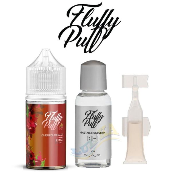 Набор Fluffy Puff Salt Cherry Tobacco 30 мл. Набор Fluffy Puff Salt Cherry Tobacco 30 мл.
