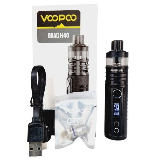 Voopoo Drag H40 Pod Mod Kit 40W 1500 mAh (Black) Voopoo Drag H40 Pod Mod Kit 40W 1500 mAh (Black)