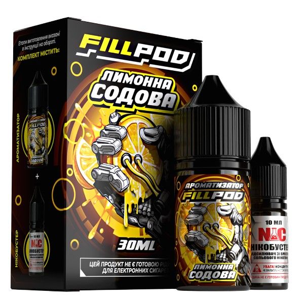 Набор Fill Pod Salt Лимонная Содовая 30 мл. (50 мг/мл) Набор Fill Pod Salt Лимонная Содовая 30 мл. (50 мг/мл)