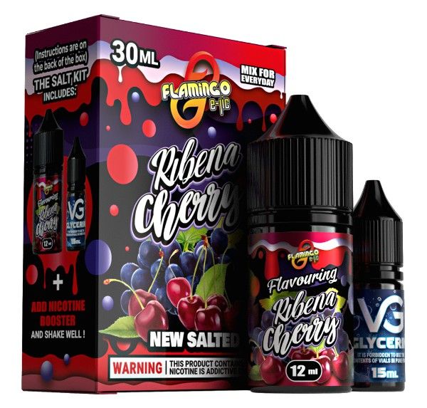 Набор Flamingo Salt Ribena Cherry (50 мг/мл) 30 мл Набор Flamingo Salt Ribena Cherry (50 мг/мл) 30 мл