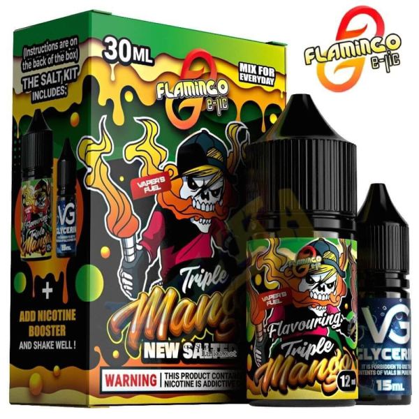 Набор Flamingo Salt Triple Mango (50 мг/мл) 30 мл Набор Flamingo Salt Triple Mango (50 мг/мл) 30 мл