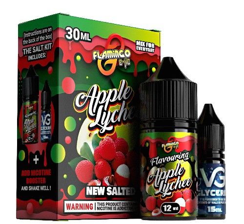 Набор Flamingo Salt Apple Lychee (50 мг/мл) 30 мл Набор Flamingo Salt Apple Lychee (50 мг/мл) 30 мл