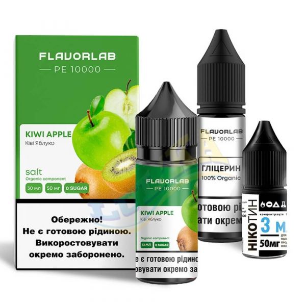 FlavorLab PE 10000 Kiwi Apple 30ml 50mg Salt FlavorLab PE 10000 Kiwi Apple 30ml 50mg Salt