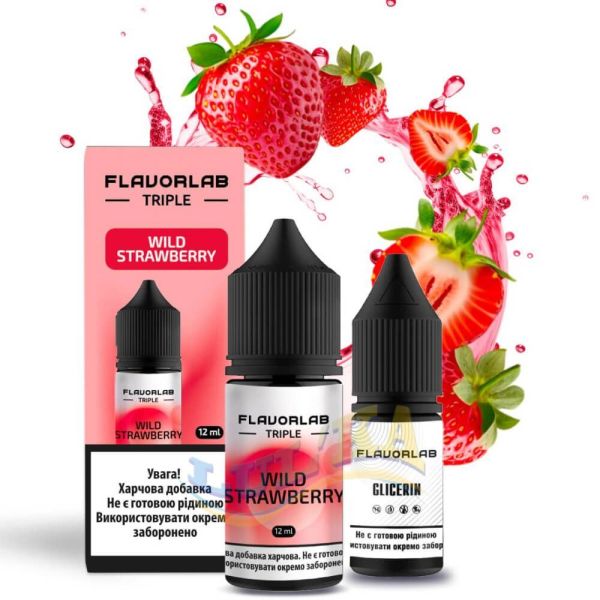 Набор Flavorlab Triple Wild Strawberry Salt 30 мл. Набор Flavorlab Triple Wild Strawberry Salt 30 мл.