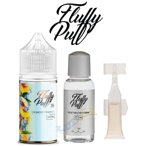 Набор Fluffy Puff Salt Crunchy Peach Ice 30 мл. Набор Fluffy Puff Salt Crunchy Peach Ice 30 мл.