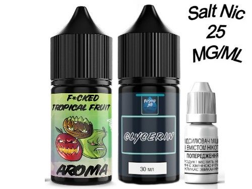Набор Salt Fucked Tropical Fruit 25мг/мл 30мл. Набор Salt Fucked Tropical Fruit 25мг/мл 30мл.