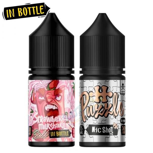 Набор Strawberry Milkshake - In Bottle Salt Puzzle 30 мл. 50 мг Набор Strawberry Milkshake - In Bottle Salt Puzzle 30 мл. 50 мг
