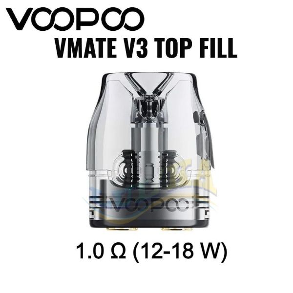 Картридж Voopoo Vmate V3 Top Fill 3ml (1.0 ohm) Картридж Voopoo Vmate V3 Top Fill 3ml (1.0 ohm)