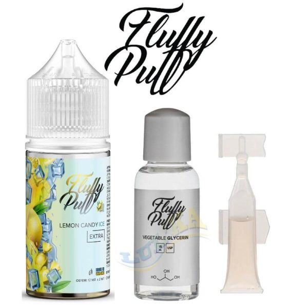 Набор Fluffy Puff Salt Lemon Candy Ice 30 мл. Набор Fluffy Puff Salt Lemon Candy Ice 30 мл.