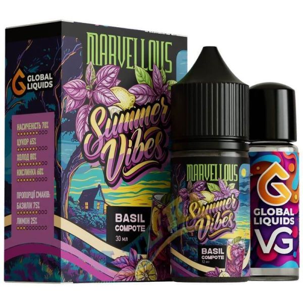 Набор Marvellous Summer Vibes Basil Compote 30 мл. Набор Marvellous Summer Vibes Basil Compote 30 мл.