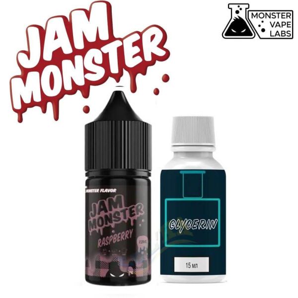 Набор Jam Monster Salt Raspberry 30 мл. Набор Jam Monster Salt Raspberry 30 мл.