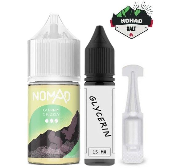 Набор Nomad Salt Gummy Grizzly (50 мг/мл) 30 мл. Набор Nomad Salt Gummy Grizzly (50 мг/мл) 30 мл.