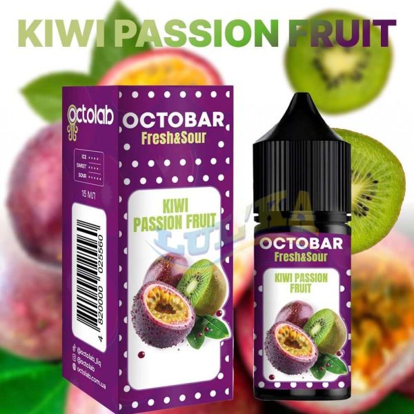 Набір Octobar Fresh & Sour Kiwi Passionfruit Salt 30 мл. Набір Octobar Fresh & Sour Kiwi Passionfruit Salt 30 мл.