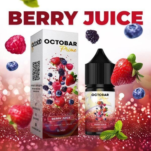 Набір Octobar Prime Salt Berry Juice 30мл. Набір Octobar Prime Salt Berry Juice 30мл.