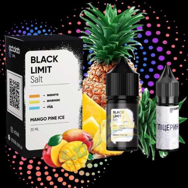 Набор Black Limit Salt Mango Pine Ice (50 мг/мл) 30 мл. Набор Black Limit Salt Mango Pine Ice (50 мг/мл) 30 мл.