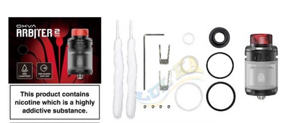 OXVA Arbiter 2 RTA 2 ml (Black) OXVA Arbiter 2 RTA 2 ml (Black)
