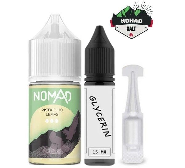 Набор Nomad Salt Pistachio Leafs (50 мг/мл) 30 мл. Набор Nomad Salt Pistachio Leafs (50 мг/мл) 30 мл.