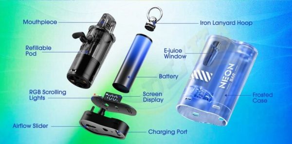 Freeton Neon Bar Pod 550 mAh (Blue) Freeton Neon Bar Pod 550 mAh (Blue)