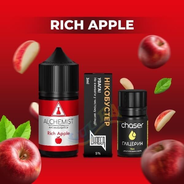 Набор Alchemist Salt Rich Apple (50 мг/мл) 30 мл. Набор Alchemist Salt Rich Apple (50 мг/мл) 30 мл.