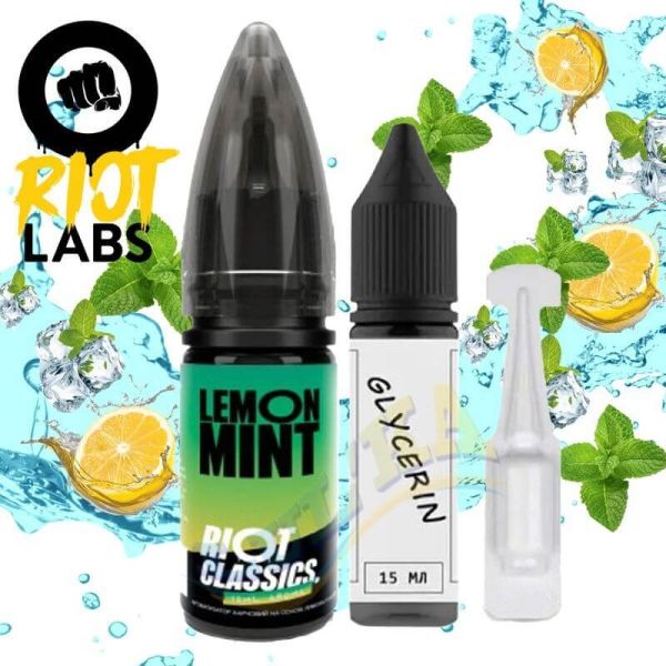 Набір Riot Classics Lemon Mint Salt 30 мл. Набір Riot Classics Lemon Mint Salt 30 мл.