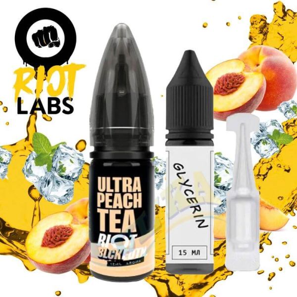 Набор Riot Black - Ultra Peach Tea Salt 30 мл. Набор Riot Black - Ultra Peach Tea Salt 30 мл.