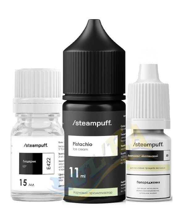 Набор Steampuff Salt Pistachio Ice сream 30 мл. Набор Steampuff Salt Pistachio Ice сream 30 мл.