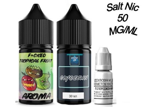 Набор Salt Fucked Tropical Fruit 50мг/мл 30мл. Набор Salt Fucked Tropical Fruit 50мг/мл 30мл.