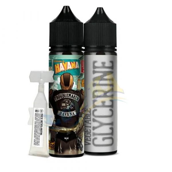Набор для самозамеса жидкости Troublemaker Havana 60 мл. Набор для самозамеса жидкости Troublemaker Havana 60 мл.