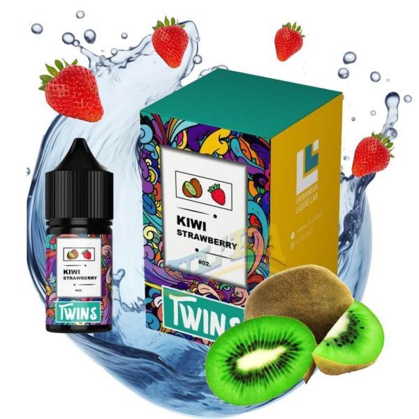 Набор Twins Kiwi Strawberry Salt (50 мг/мл) 30 мл. Набор Twins Kiwi Strawberry Salt (50 мг/мл) 30 мл.