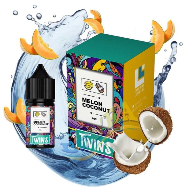 Набор Twins Melon Coconut Salt (50 мг/мл) 30 мл. Набор Twins Melon Coconut Salt (50 мг/мл) 30 мл.