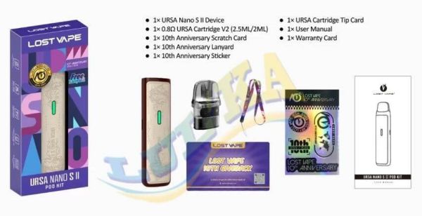 Lost Vape Ursa Nano S2 Kit 1000mAh (Black Thorns) Lost Vape Ursa Nano S2 Kit 1000mAh (Black Thorns)