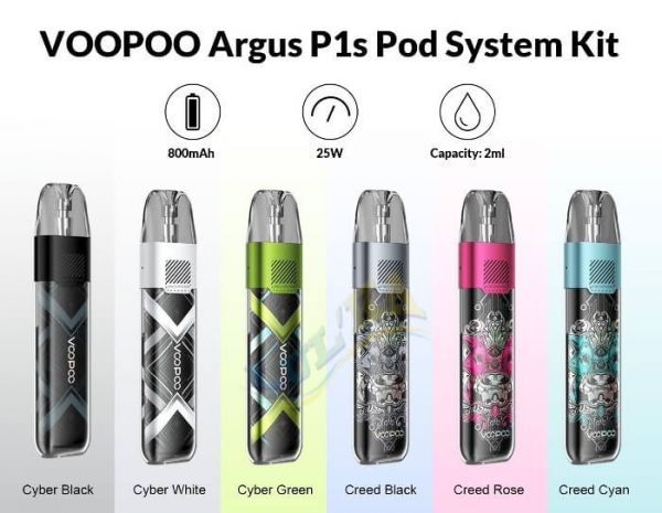 Voopoo Argus P1s 25W Pod Kit 800 mAh (Cyber Green) Voopoo Argus P1s 25W Pod Kit 800 mAh (Cyber Green)