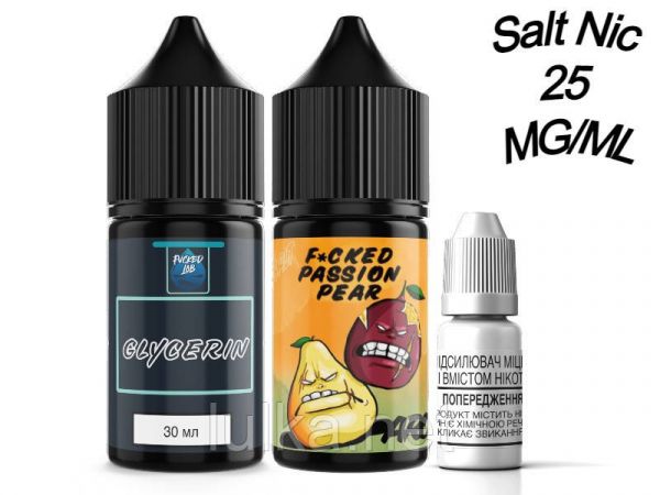 Набор Salt Fucked Passion Pear 25 мг/мл 30 мл. Набор Salt Fucked Passion Pear 25 мг/мл 30 мл.