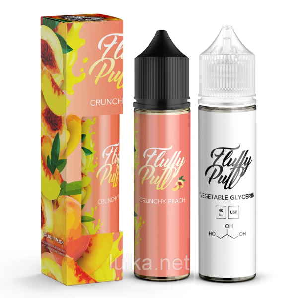 Набор Fluffy Puff Crunchy Peach 60мл Organic Набор Fluffy Puff Crunchy Peach 60мл Organic