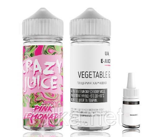 Набор Pink Lemonade – Crazy Juice Organiс 120 мл. Набор Pink Lemonade – Crazy Juice Organiс 120 мл.