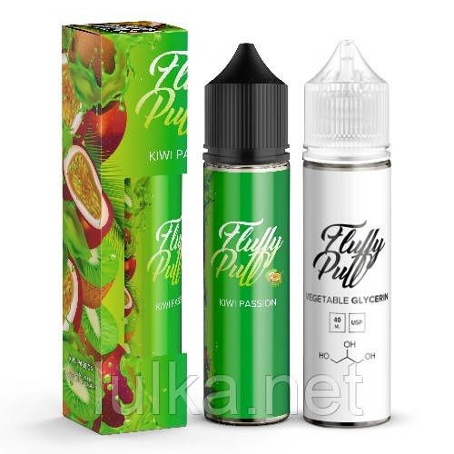 Набор Fluffy Puff Kiwi Passion 60мл Organic Набор Fluffy Puff Kiwi Passion 60мл Organic