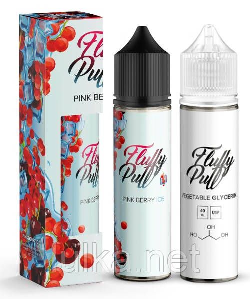 Набор Fluffy Puff Pink Berry Ice 60мл Organic Набор Fluffy Puff Pink Berry Ice 60мл Organic
